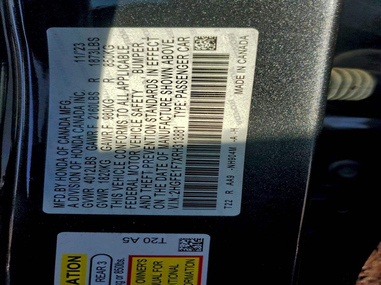 2024 HONDA CIVIC