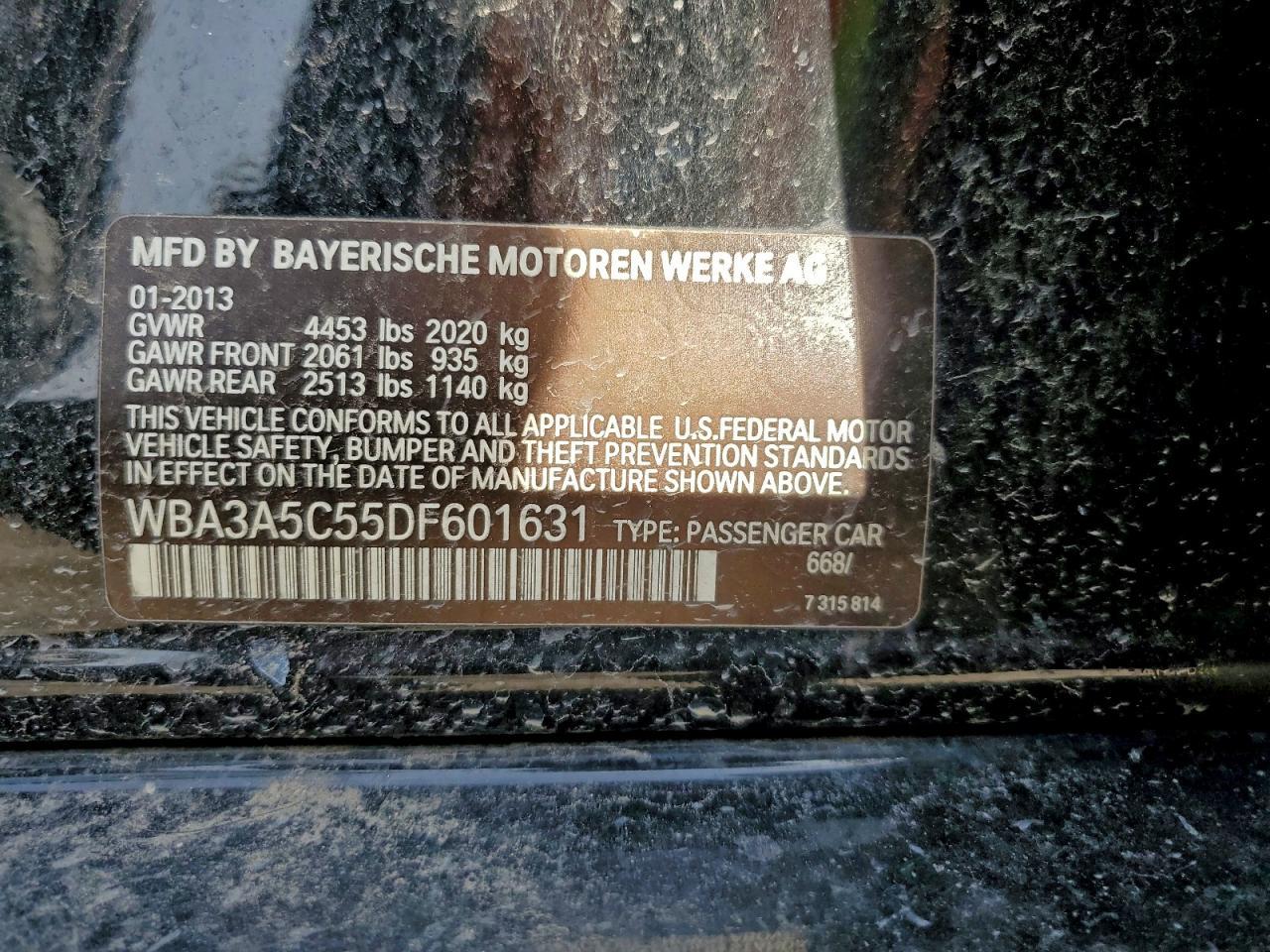 2013 BMW 3 SERIES