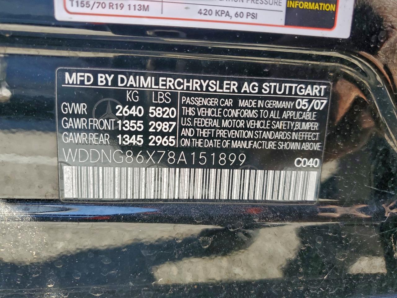 2008 MERCEDES-BENZ S-Class