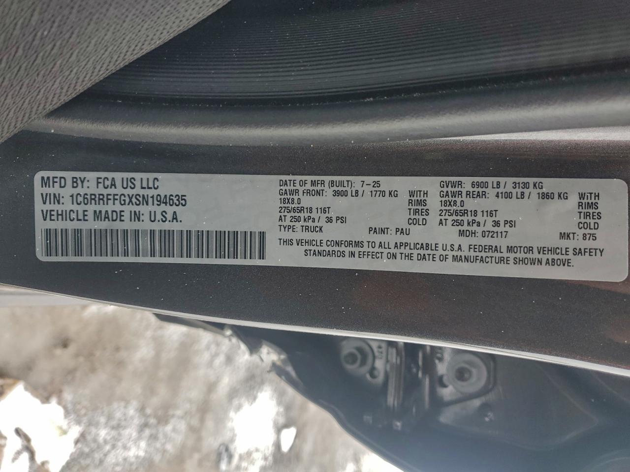 2025 RAM 1500