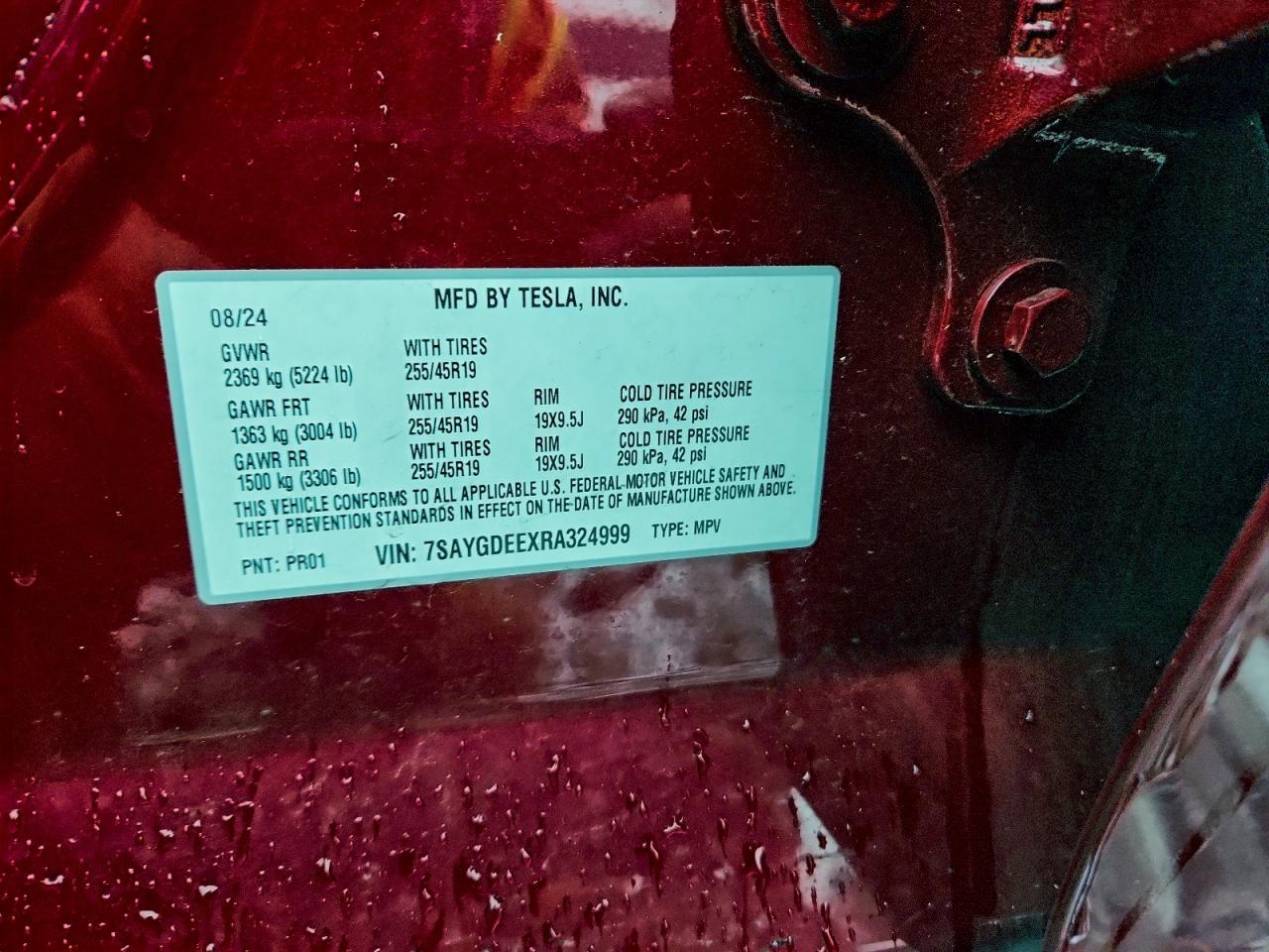 2024 TESLA MODEL Y