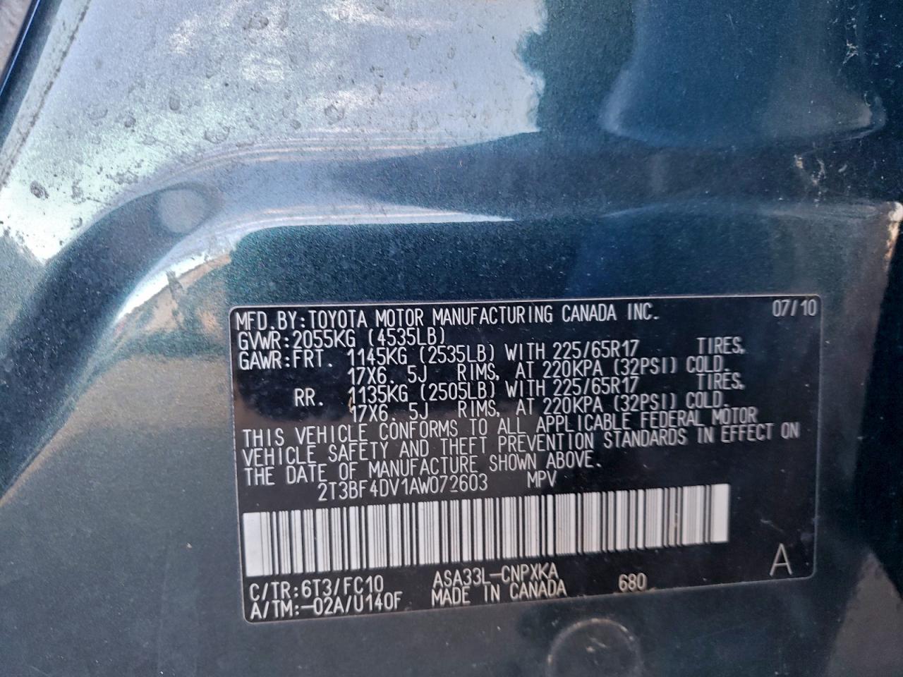 2010 TOYOTA RAV4