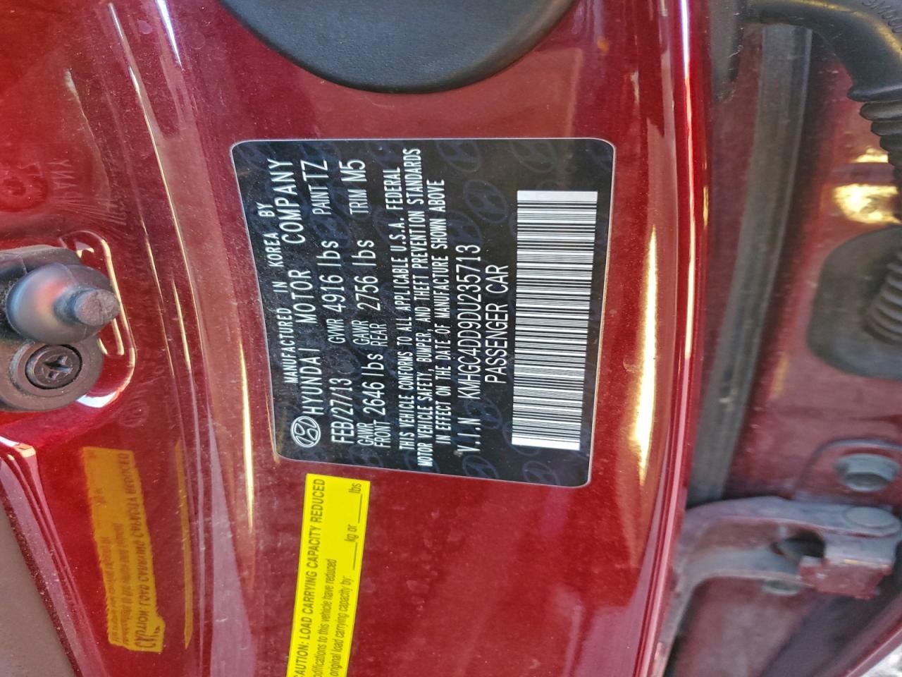 2013 HYUNDAI GENESIS