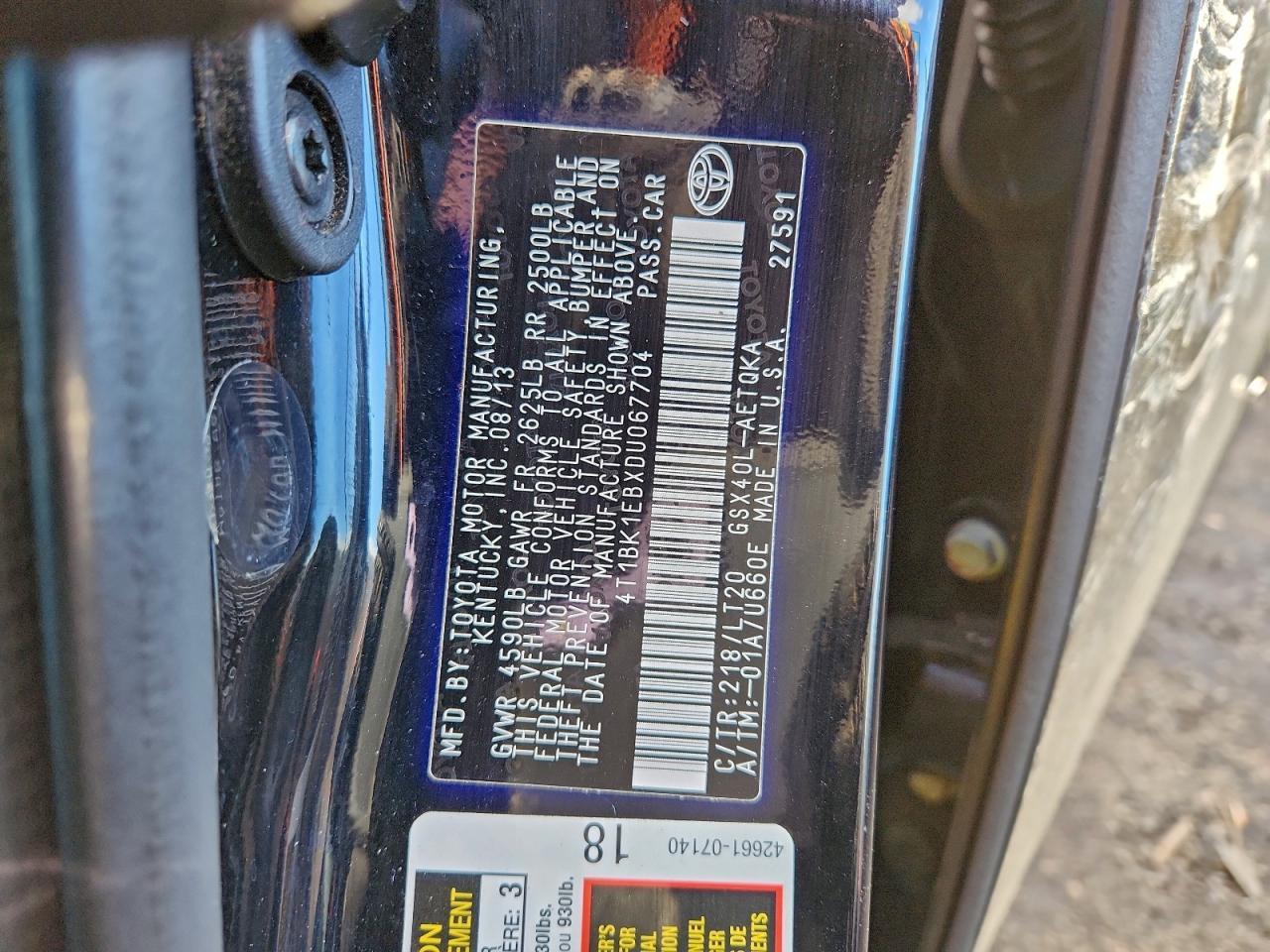 2013 TOYOTA Avalon