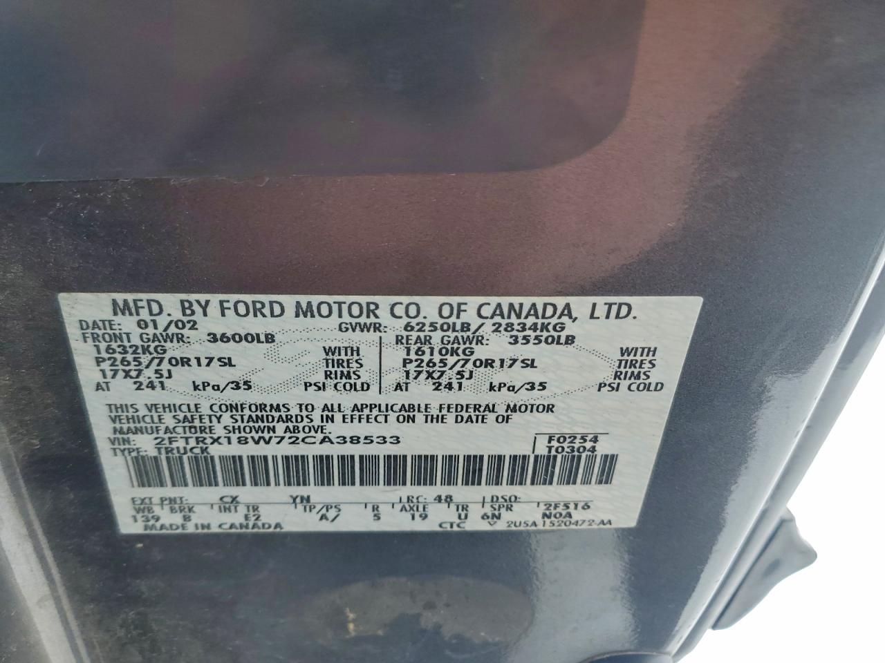 2002 FORD F-150