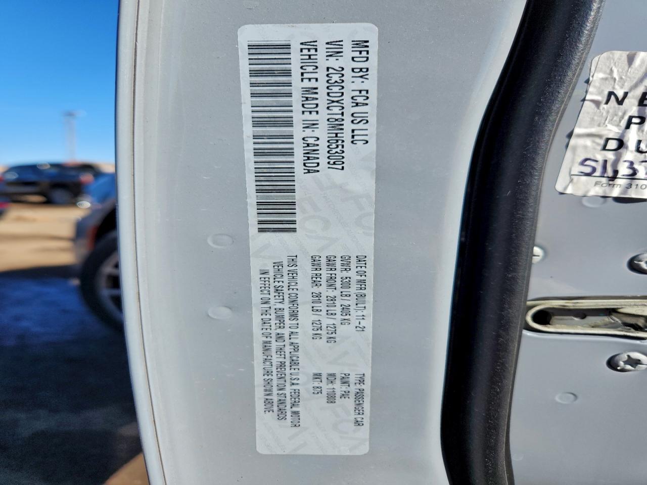 2021 DODGE CHARGER
