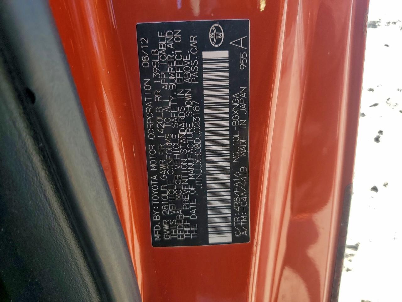 2013 TOYOTA SCION