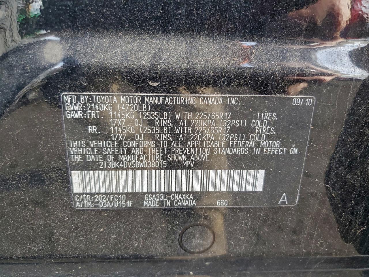 2011 TOYOTA RAV4