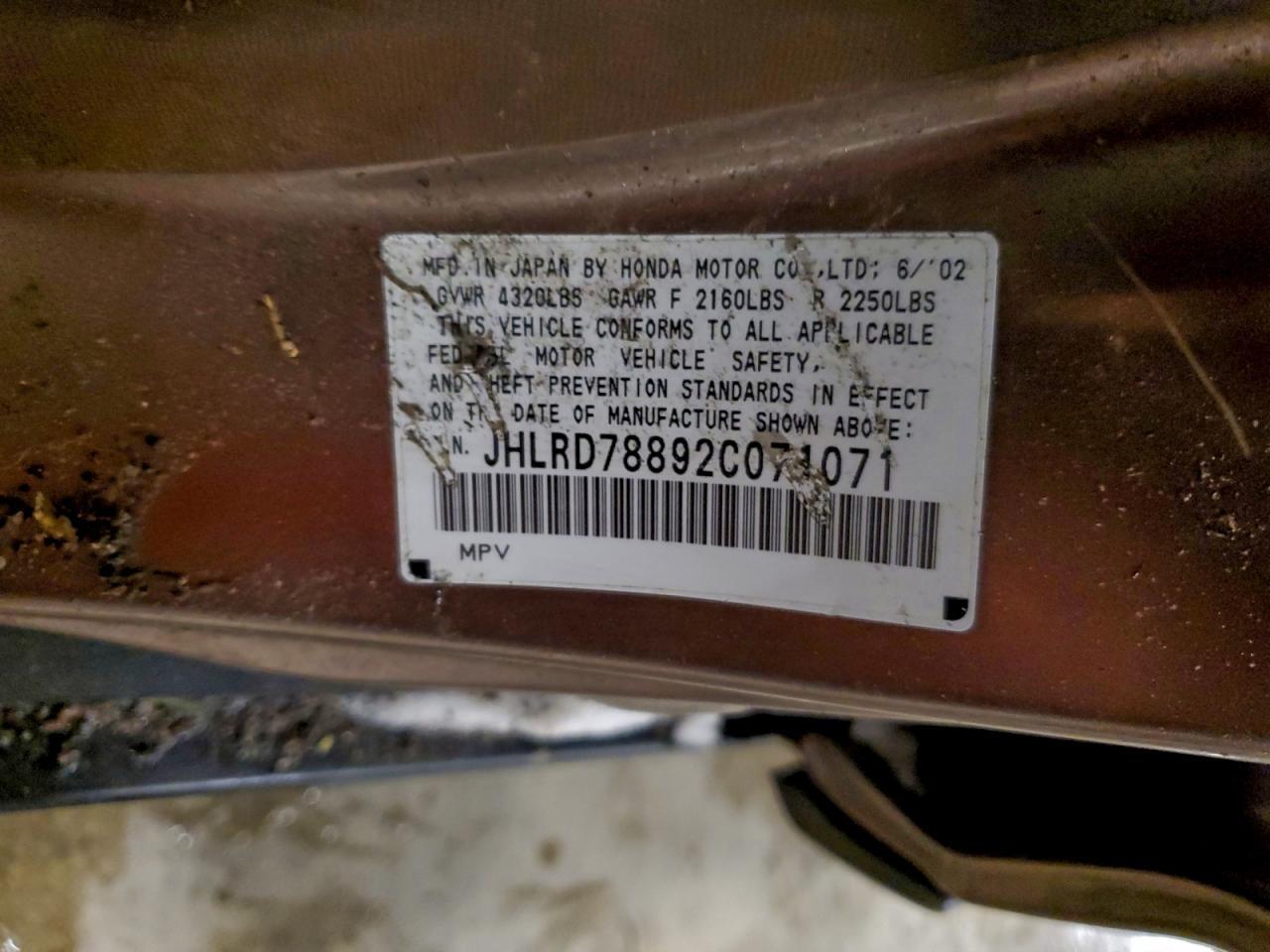 2002 HONDA CR-V