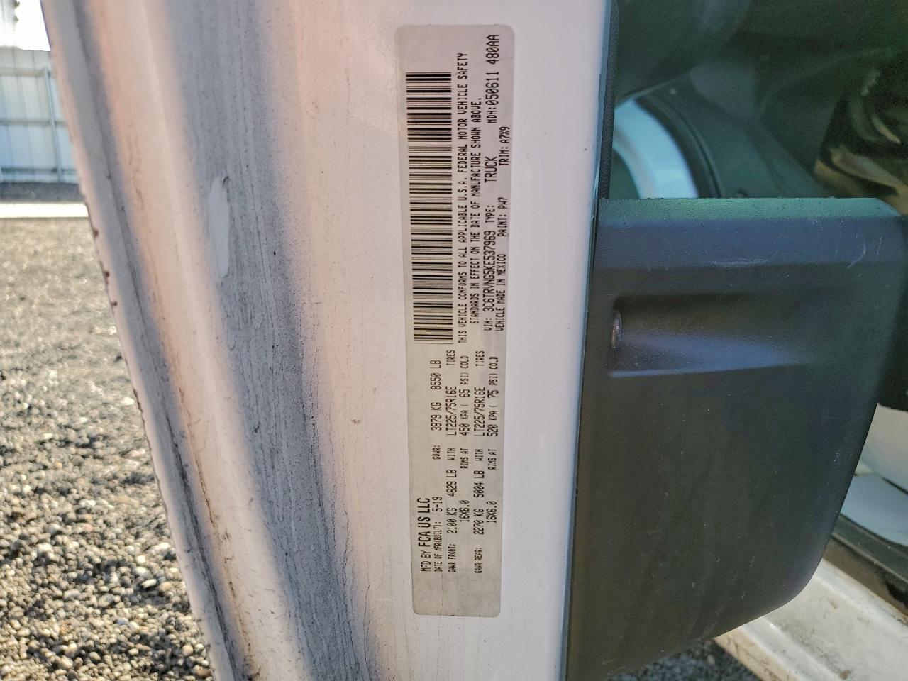 2019 RAM ProMaster 1500