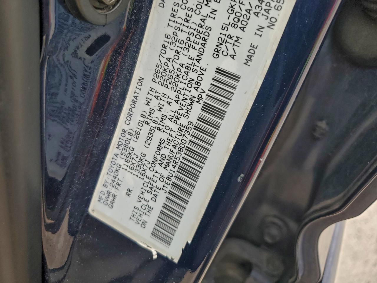 2003 TOYOTA 4Runner