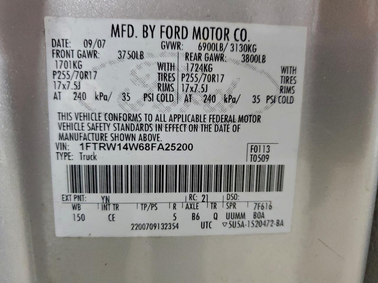 2008 FORD F-150