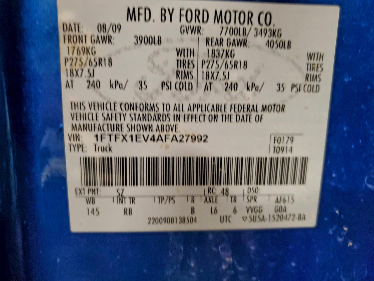 2010 FORD F-150