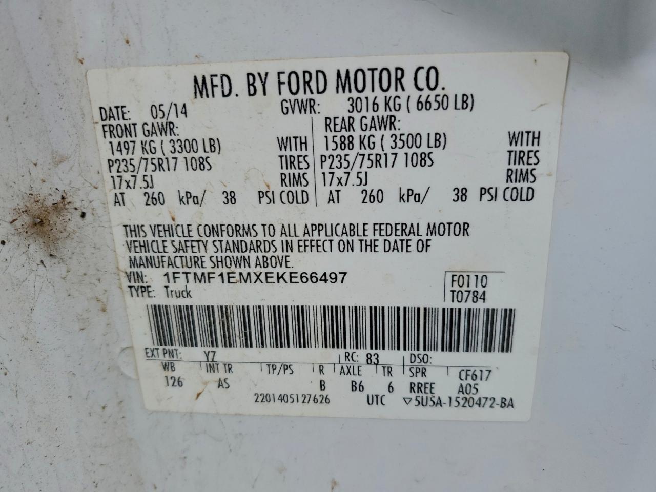 2014 FORD F-150
