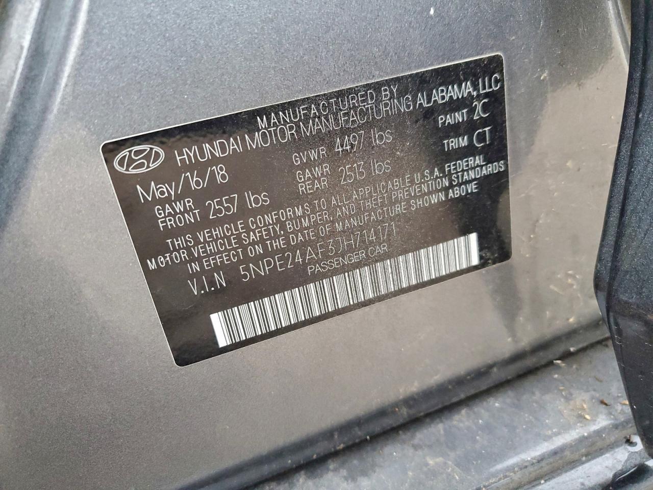 2018 HYUNDAI SONATA