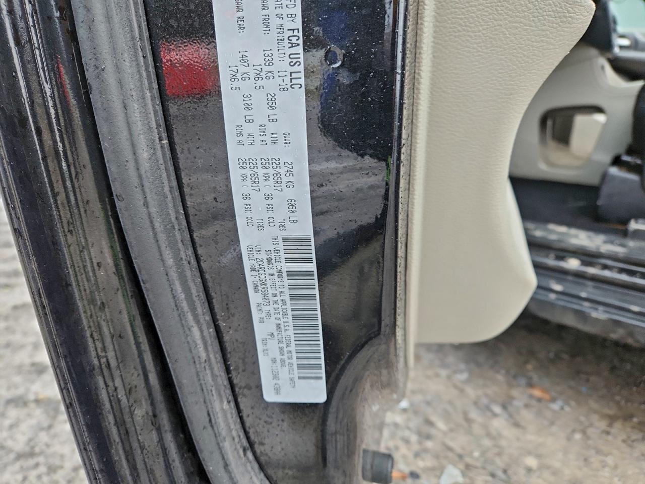 2019 DODGE GRAND CARAVAN