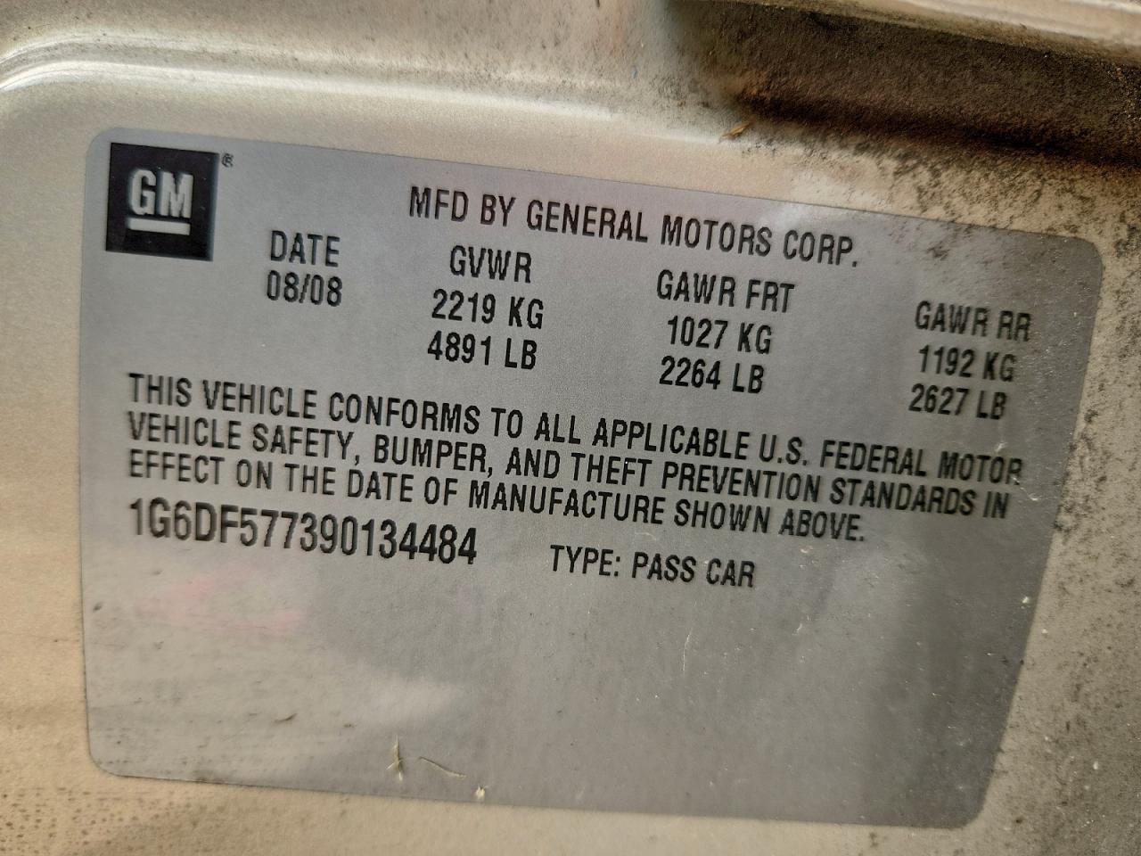 2009 CADILLAC CTS