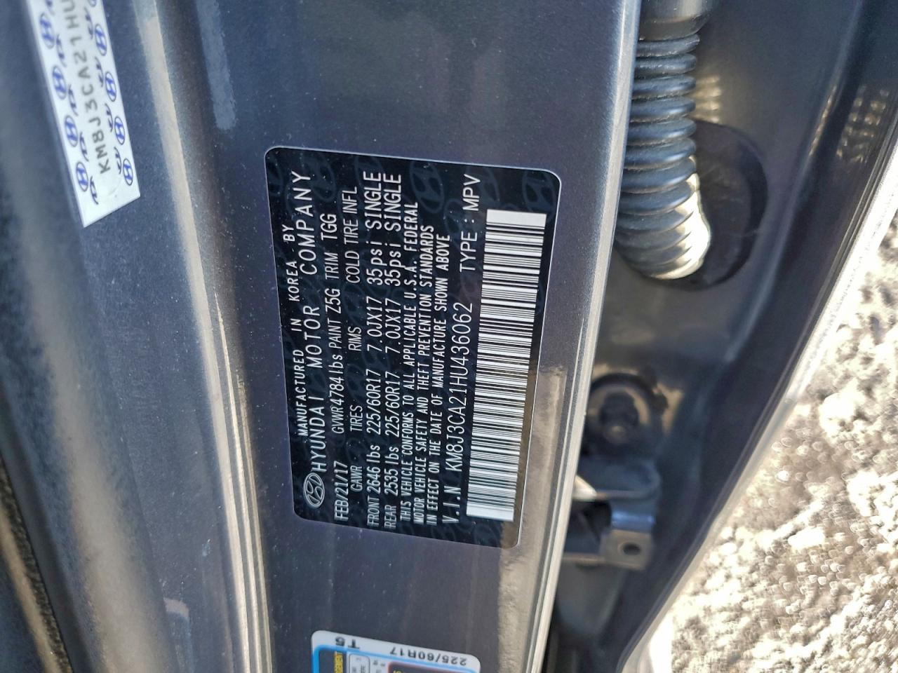 2017 HYUNDAI TUCSON