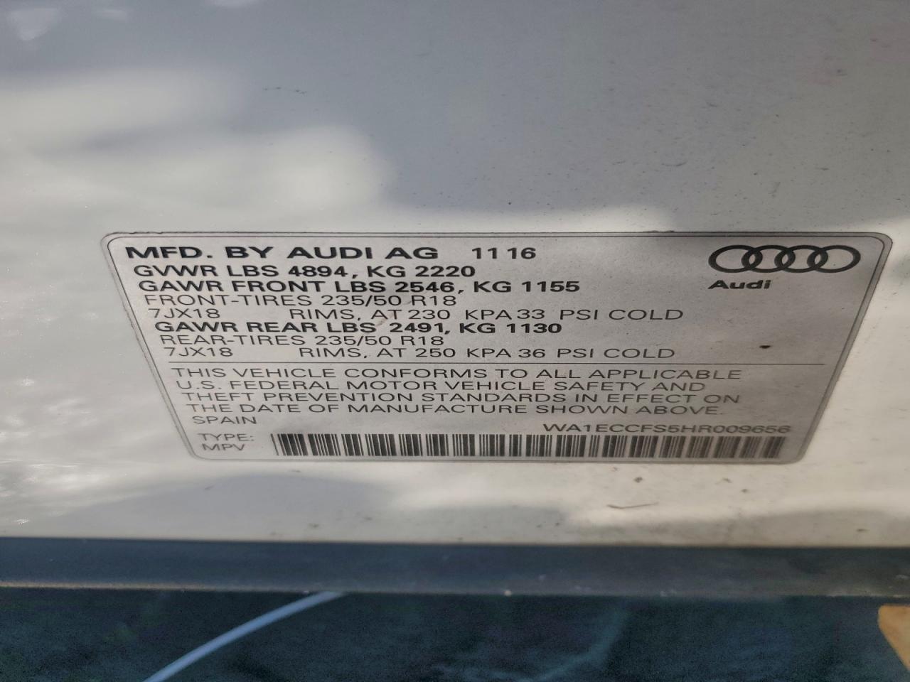 2017 AUDI Q3