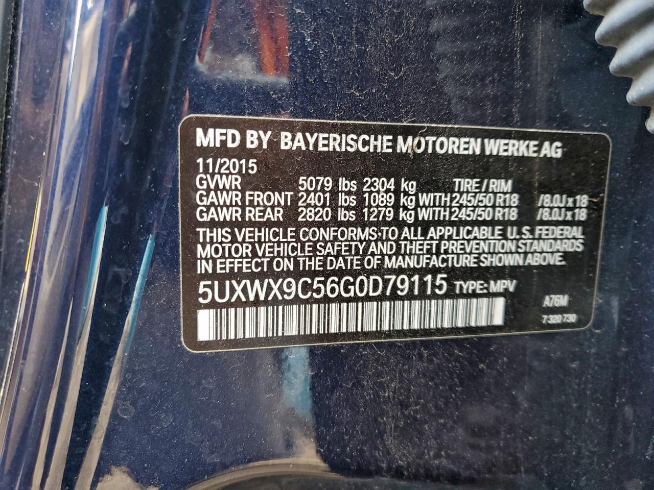 2016 BMW X3