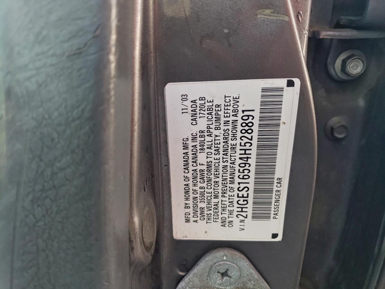 2004 HONDA CIVIC