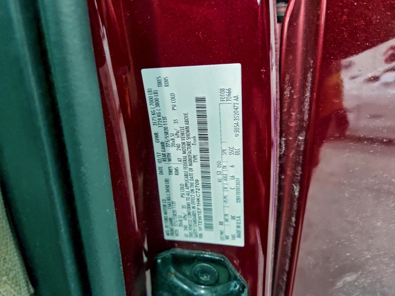 2017 FORD F-150
