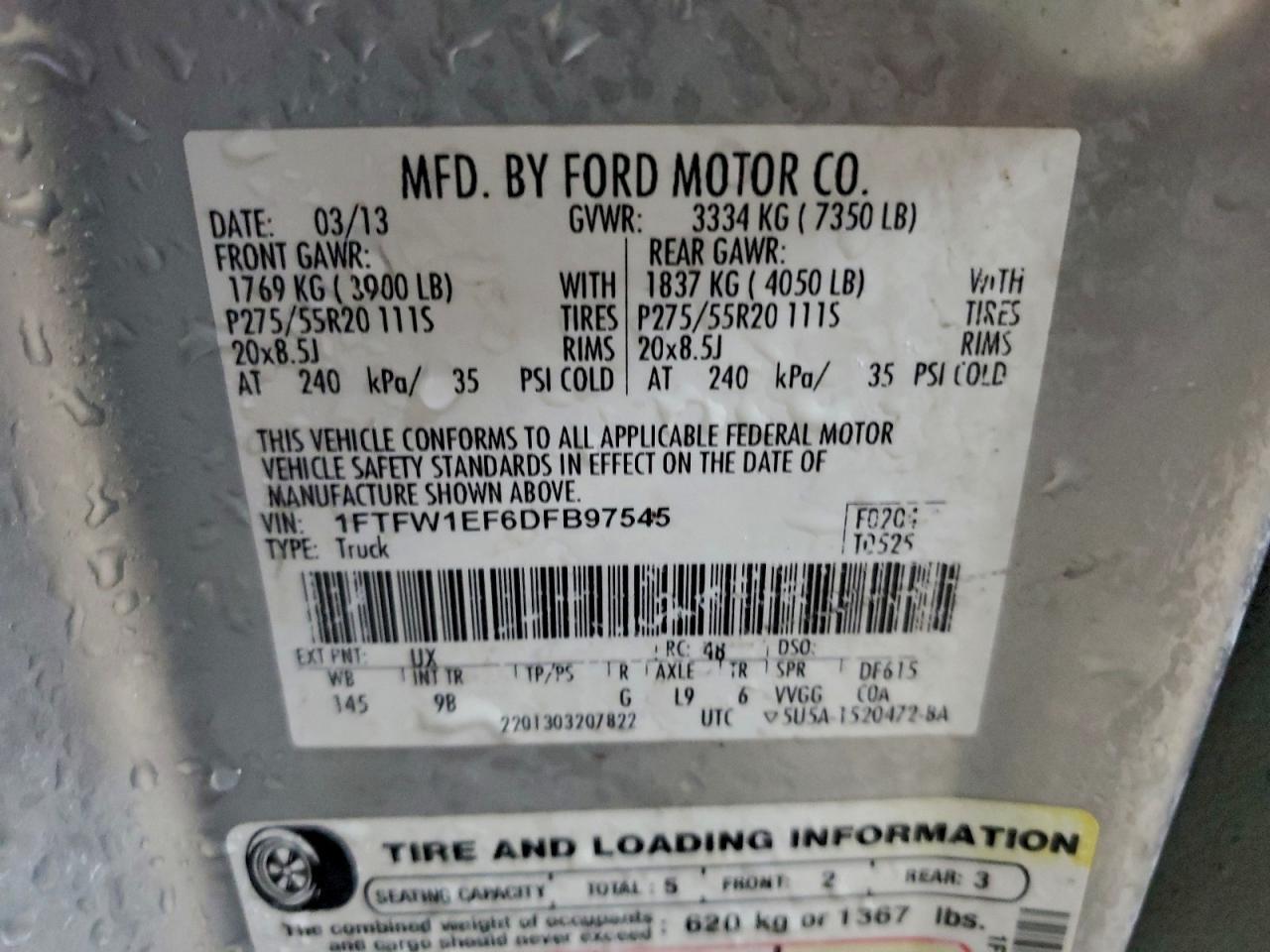 2013 FORD F-150