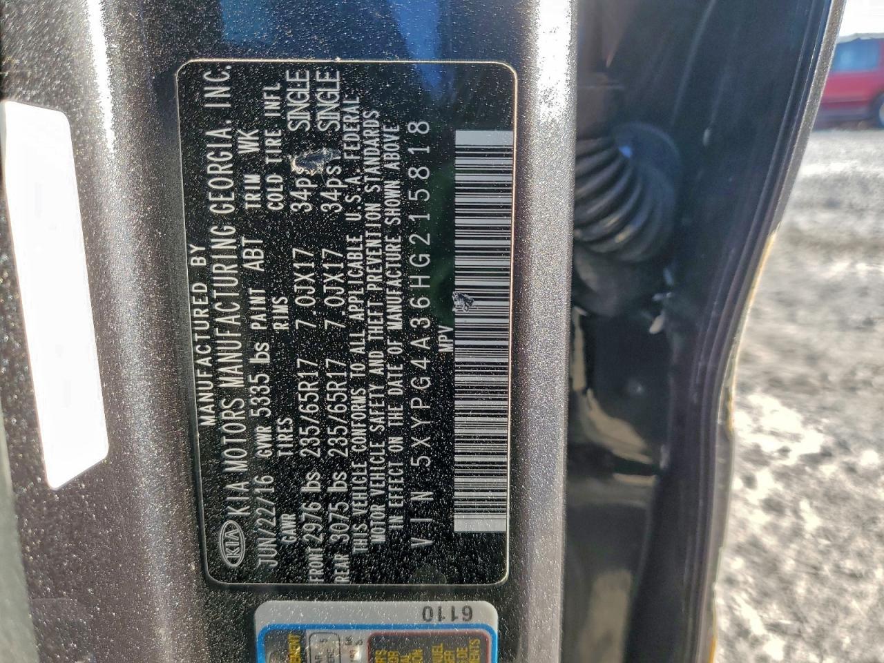 2017 KIA SORENTO