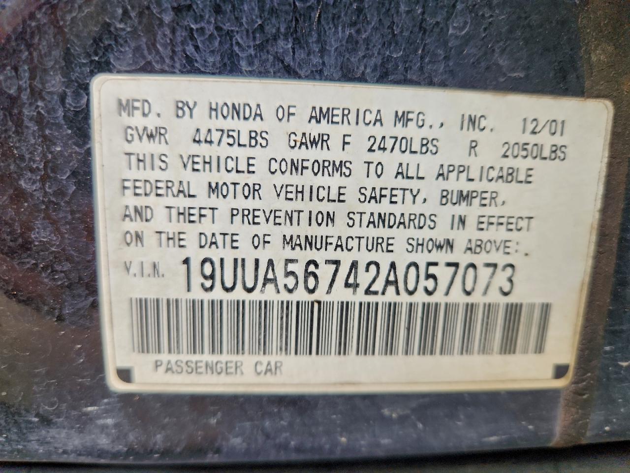 2002 ACURA TL