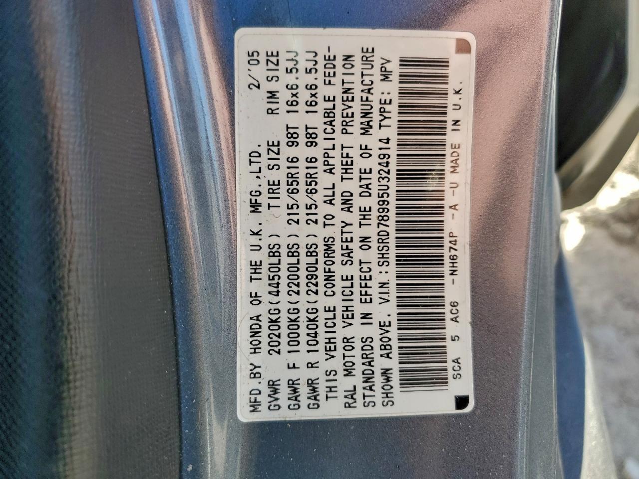 2005 HONDA CR-V