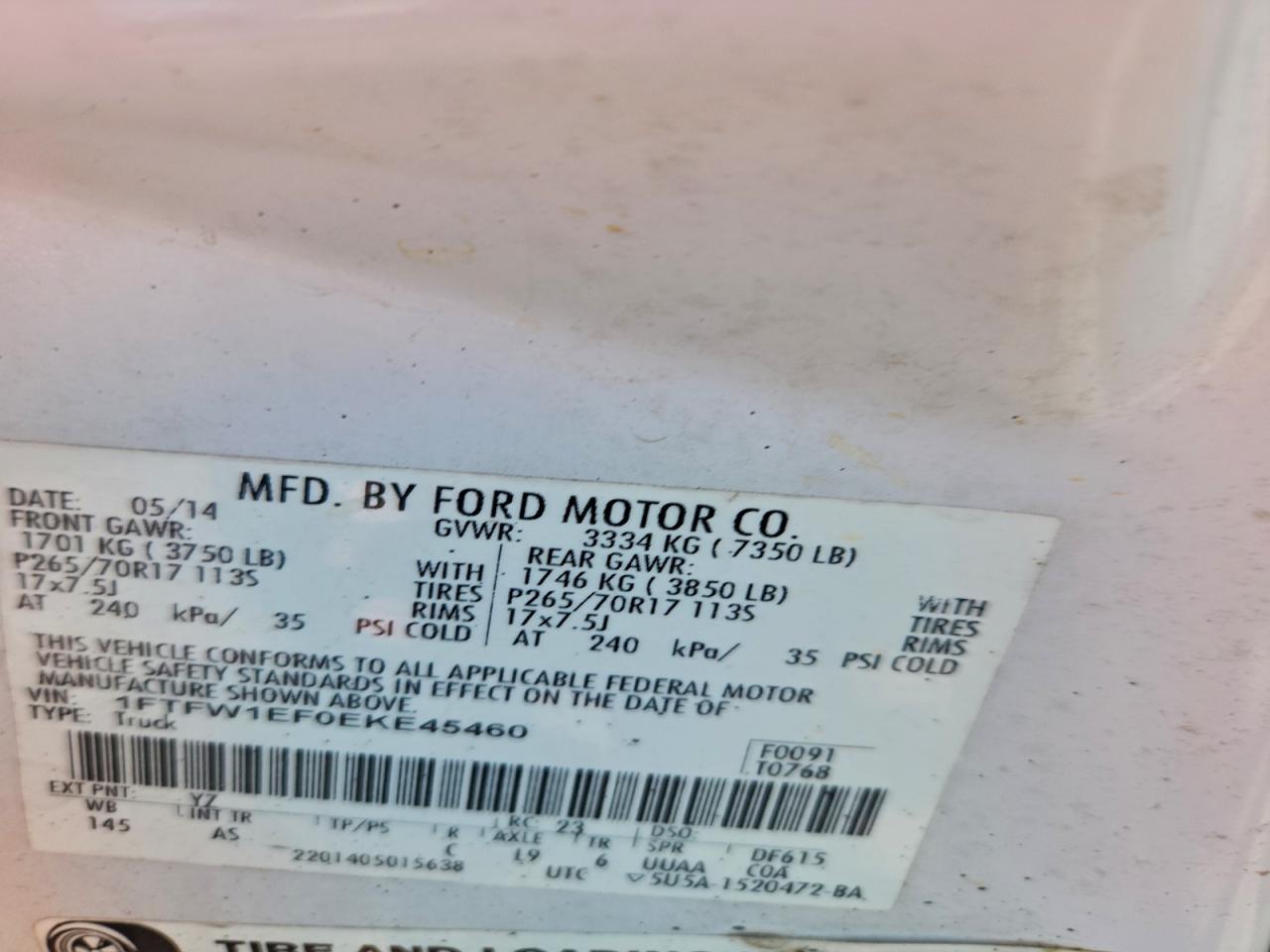 2014 FORD F-150