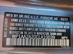 2012 PORSCHE CAYENNE
