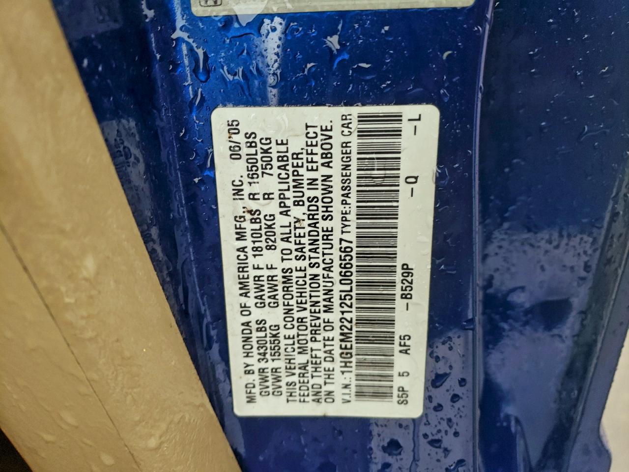 2005 HONDA CIVIC