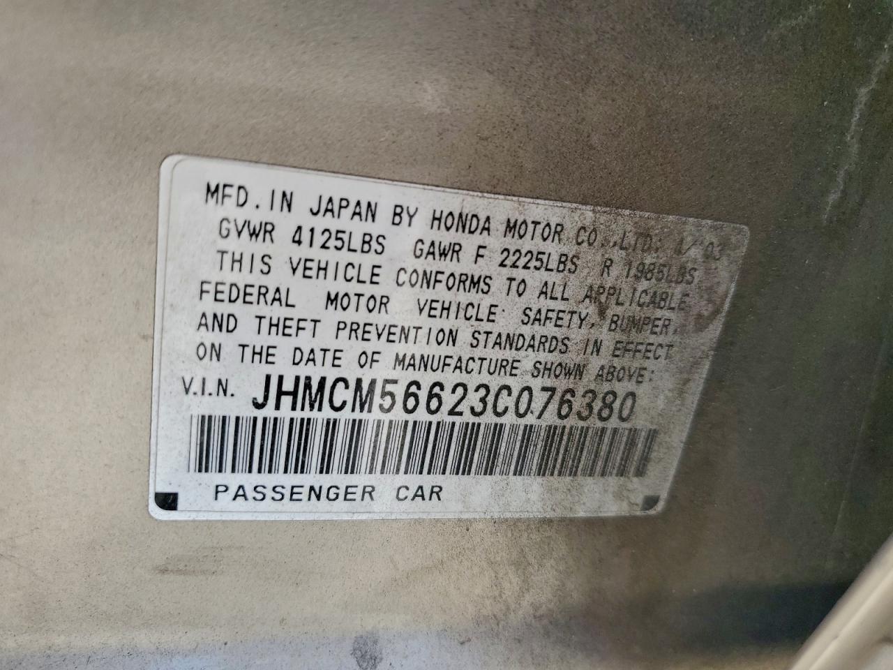 2003 HONDA ACCORD