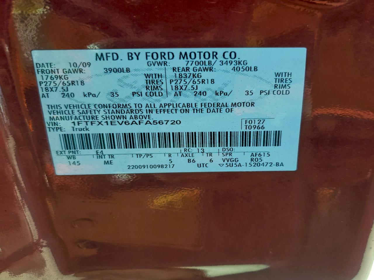 2010 FORD F-150