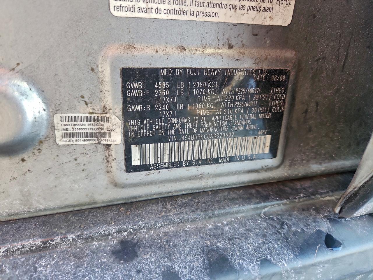 2010 SUBARU Outback