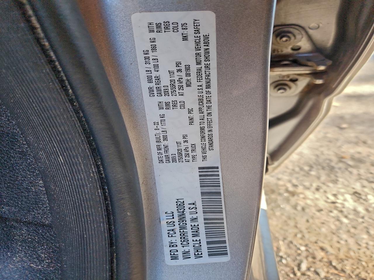 2022 RAM 1500
