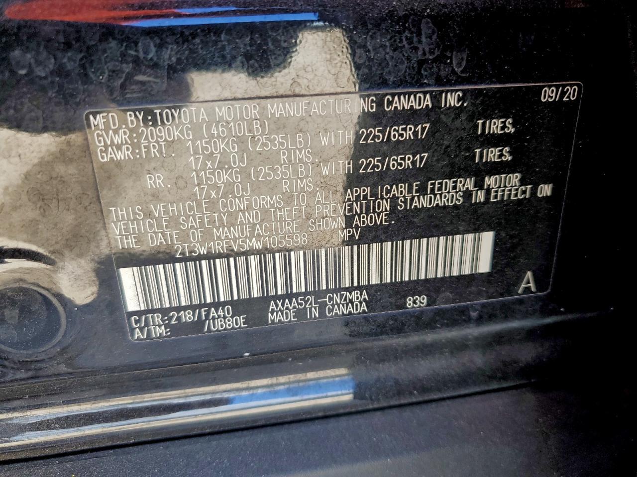 2021 TOYOTA RAV4