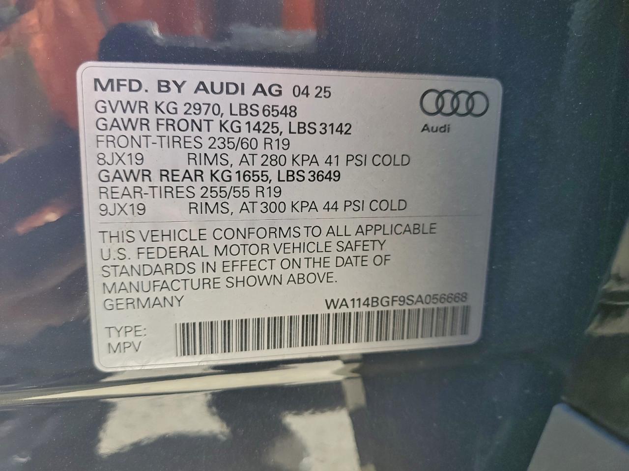 2025 AUDI Q6 e-tron