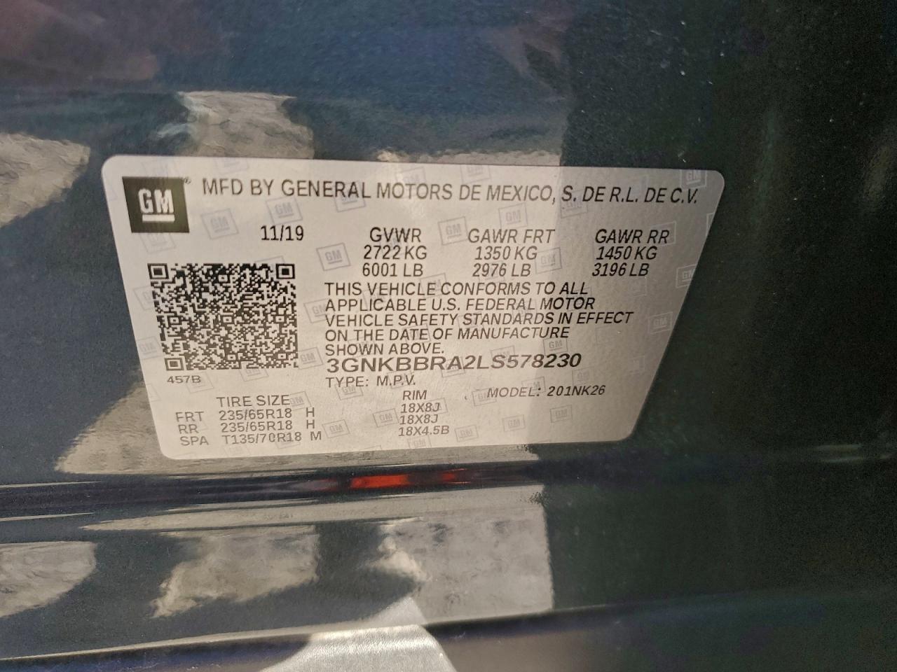 2020 CHEVROLET BLAZER