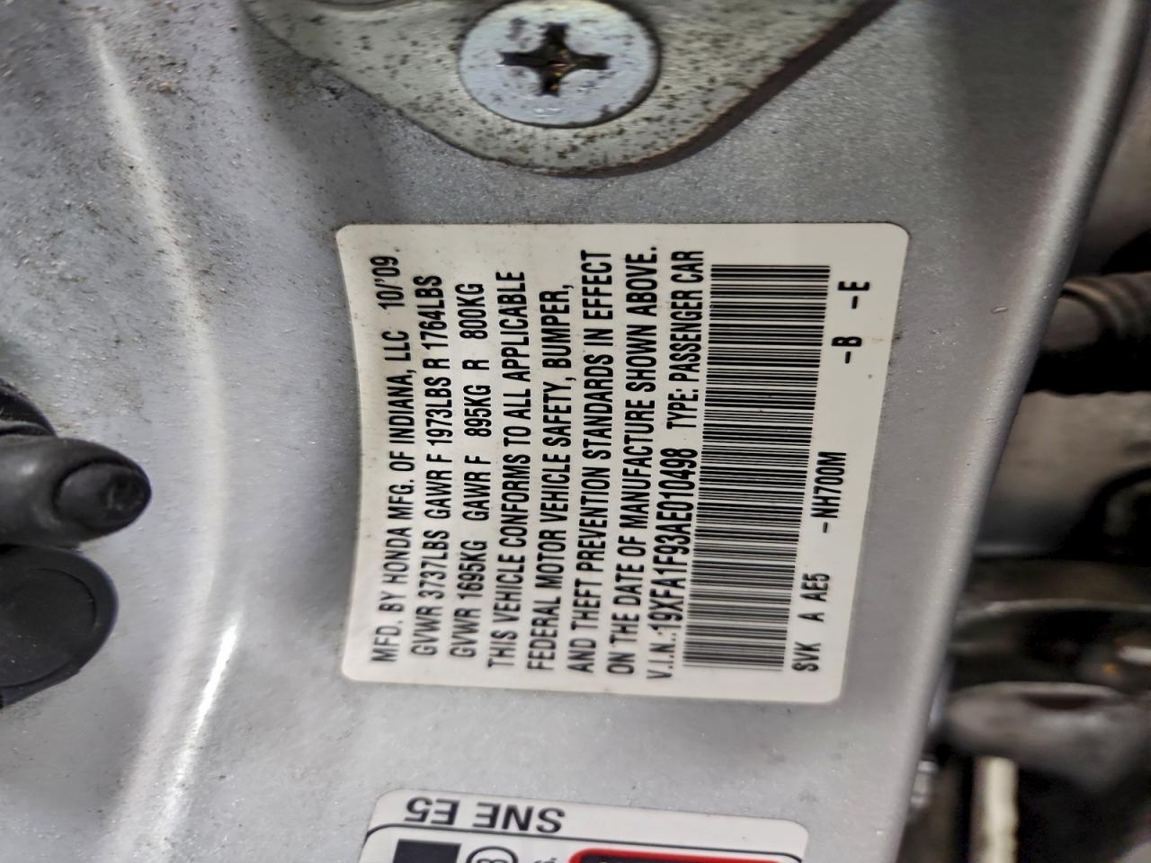 2010 HONDA CIVIC