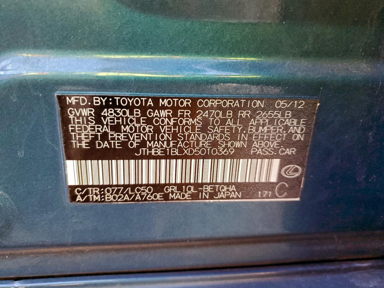 2013 LEXUS GS 350