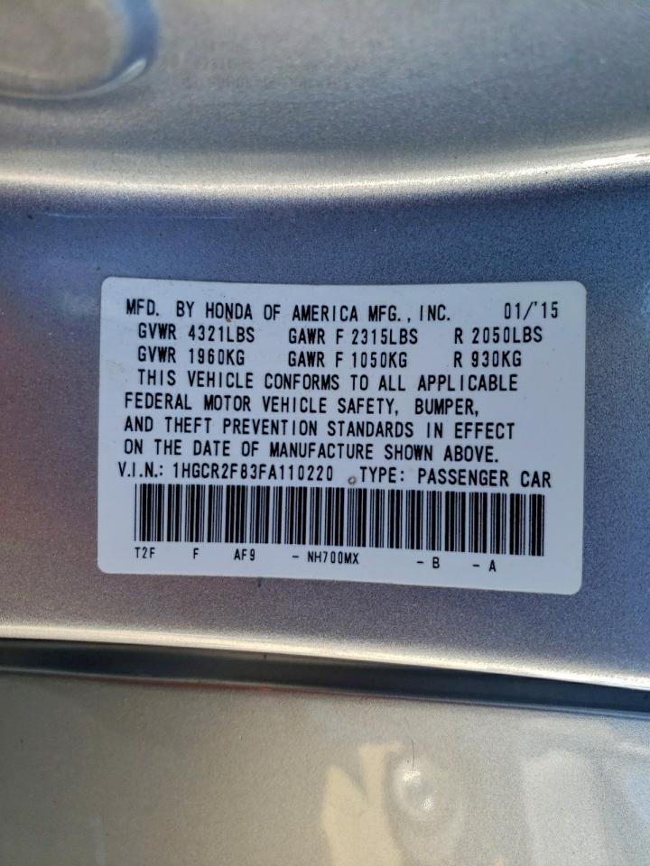 2015 HONDA ACCORD