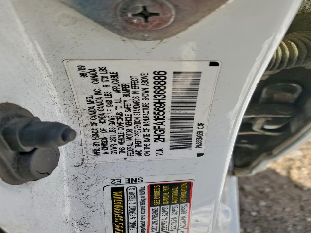 2009 HONDA CIVIC