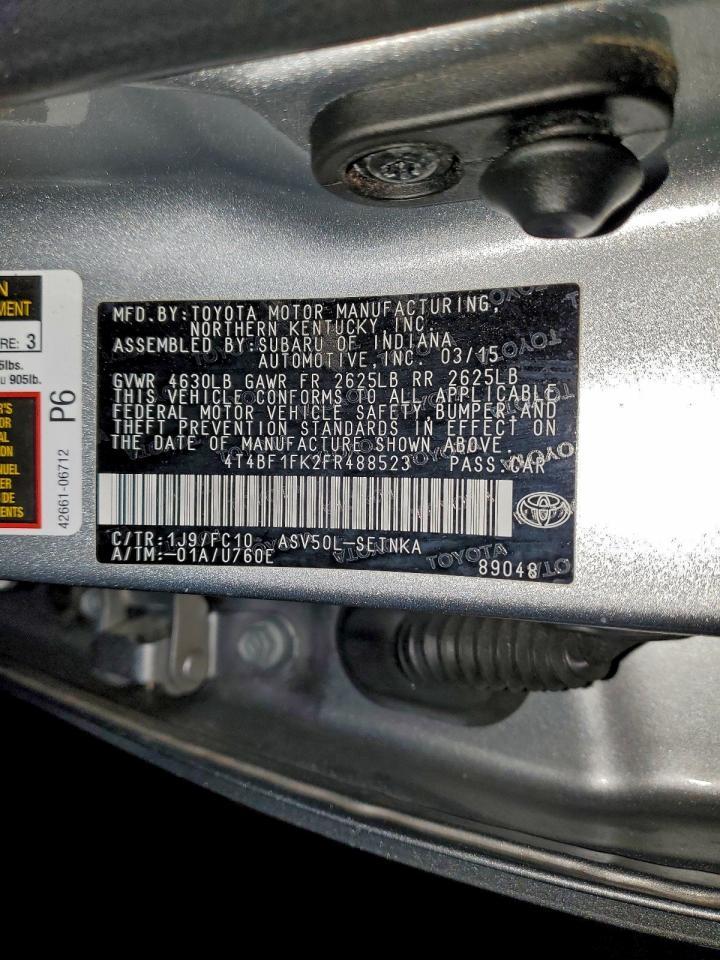 2015 TOYOTA CAMRY