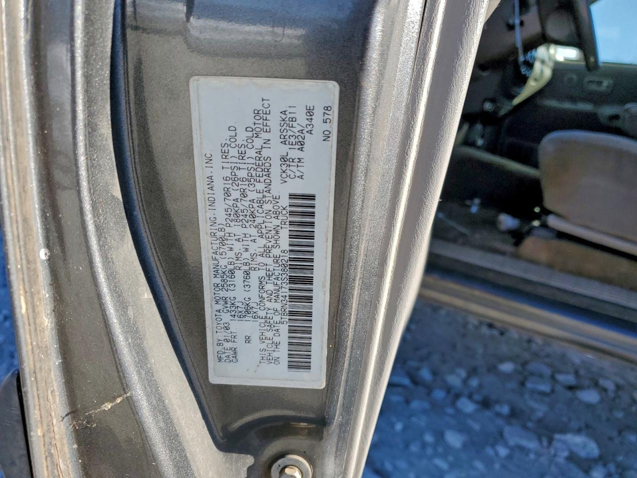 2003 TOYOTA TUNDRA