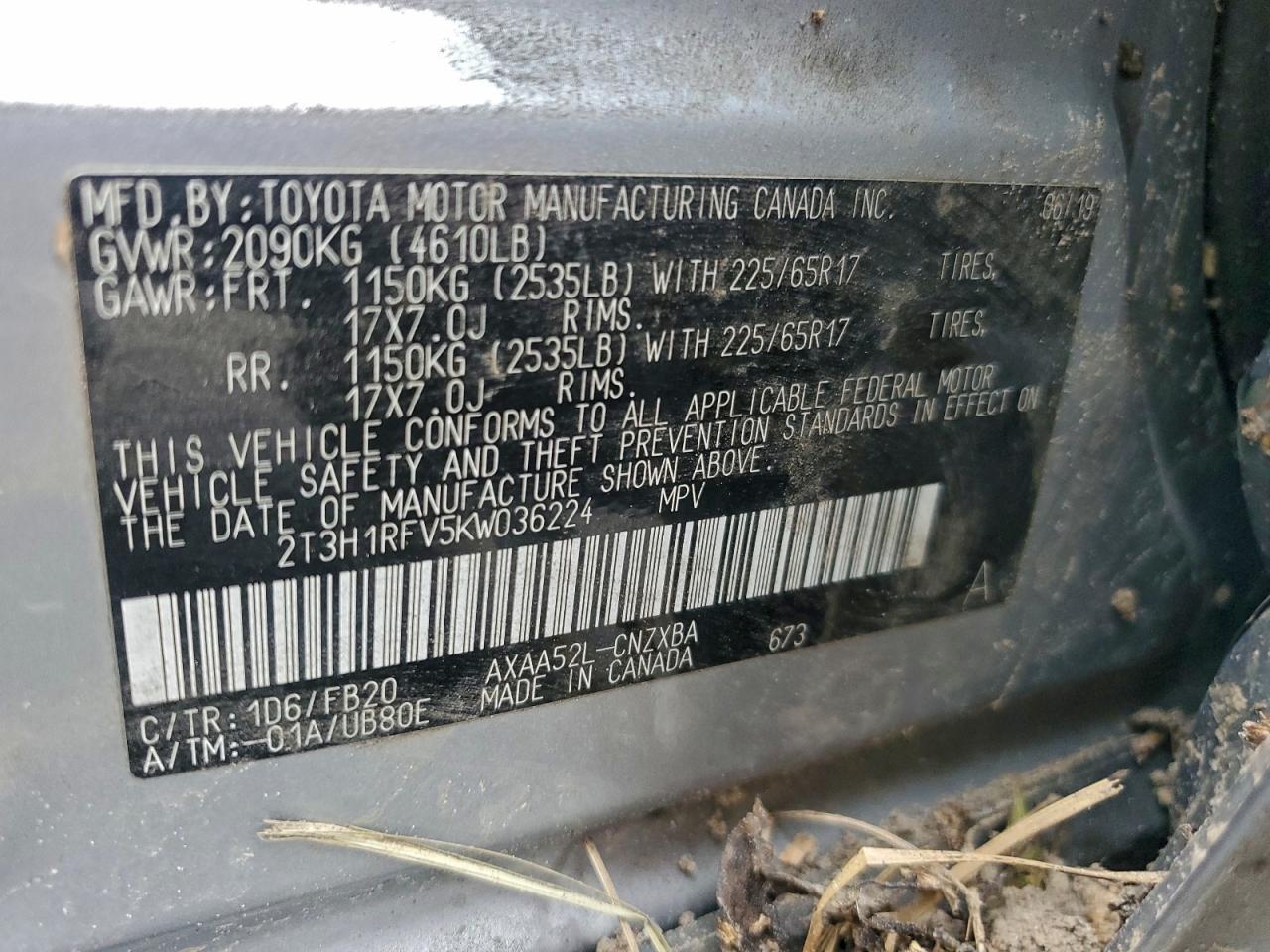 2019 TOYOTA RAV4