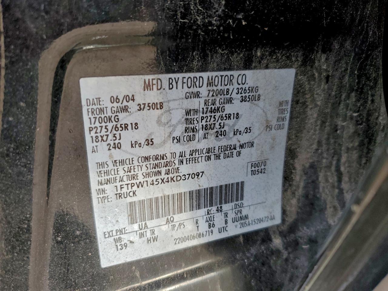 2004 FORD F-150
