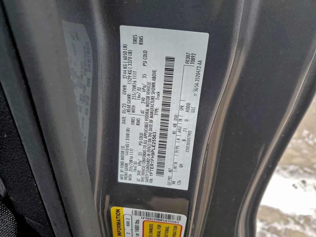2023 FORD RANGER