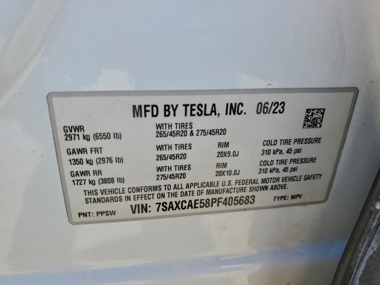 2023 TESLA MODEL X